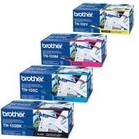 Original Brother Tonersatz TN-135K TN-135C TN-135M TN-135Y HL-4050 DCP-9040CN