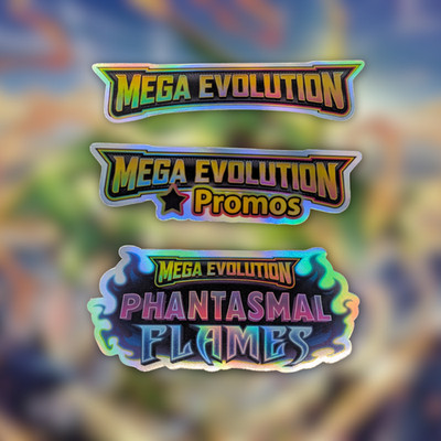 Pokemon Binder Stickers - All Mega Evolutions - Inc Set Symbol - You ...