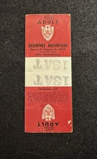 SHAWNEE MOUNTAIN Late 1970’s Ski Lift Ticket PENNSYLVANIA Resort Travel Souvenir