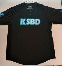 KSBD Baseball Jersey XL Black Embroidered #23 Peak West Coast Airport New Era