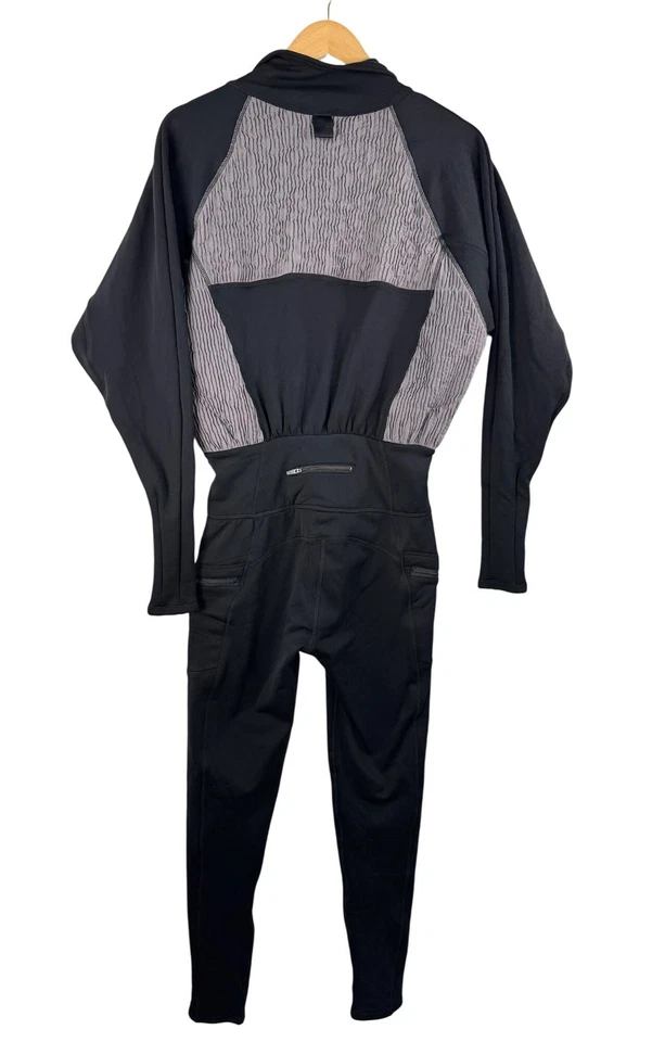 Free People Movement Keepin cozy one piece athleisure fleece jumpsuit blk gray - Image 4 of 4
