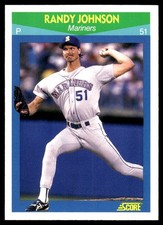 Randy Johnson 1990 Score 100 Rising Stars #52 Seattle Mariners FREE SHIPPING