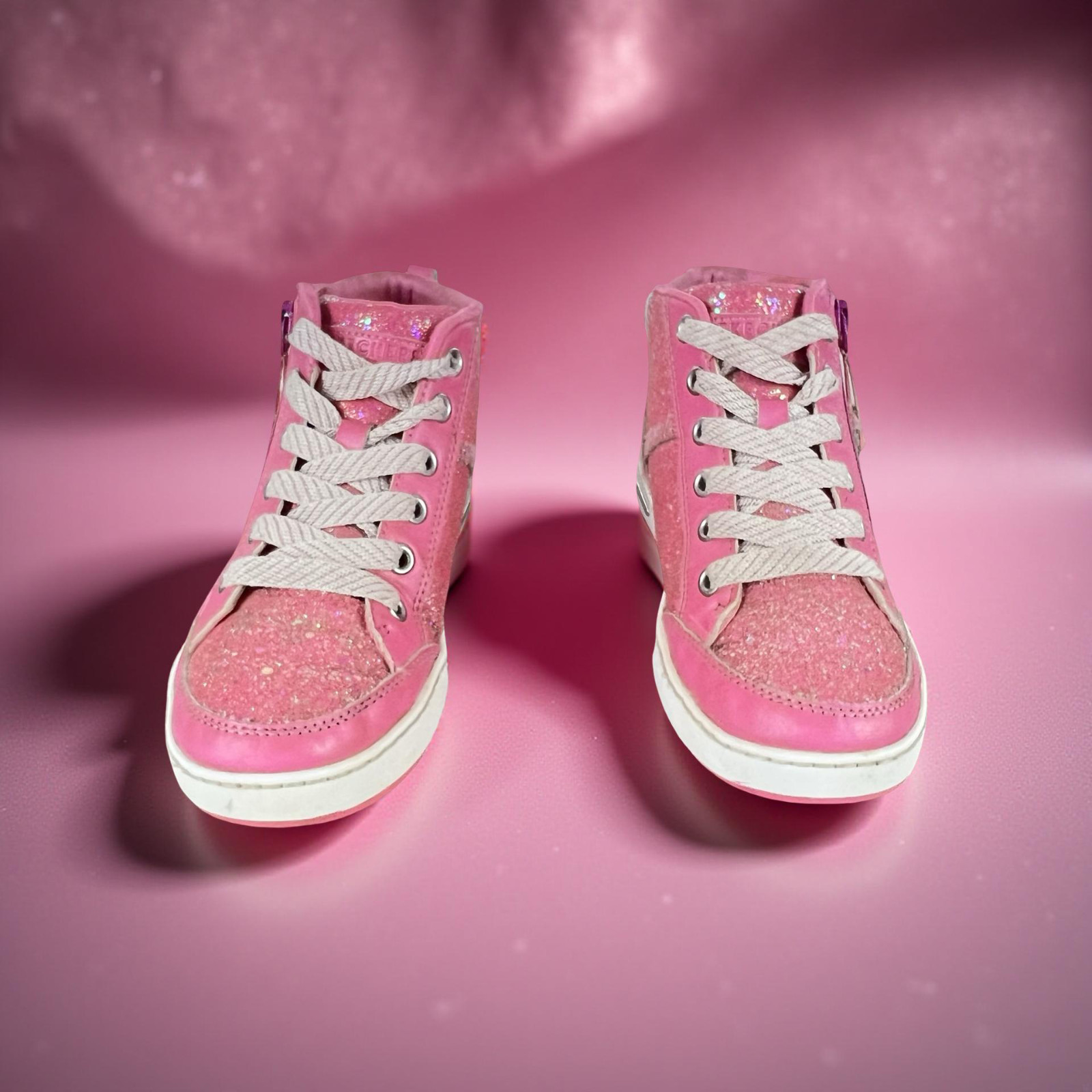 Pink Glitter Side Zip Shoes Youth 310645l
