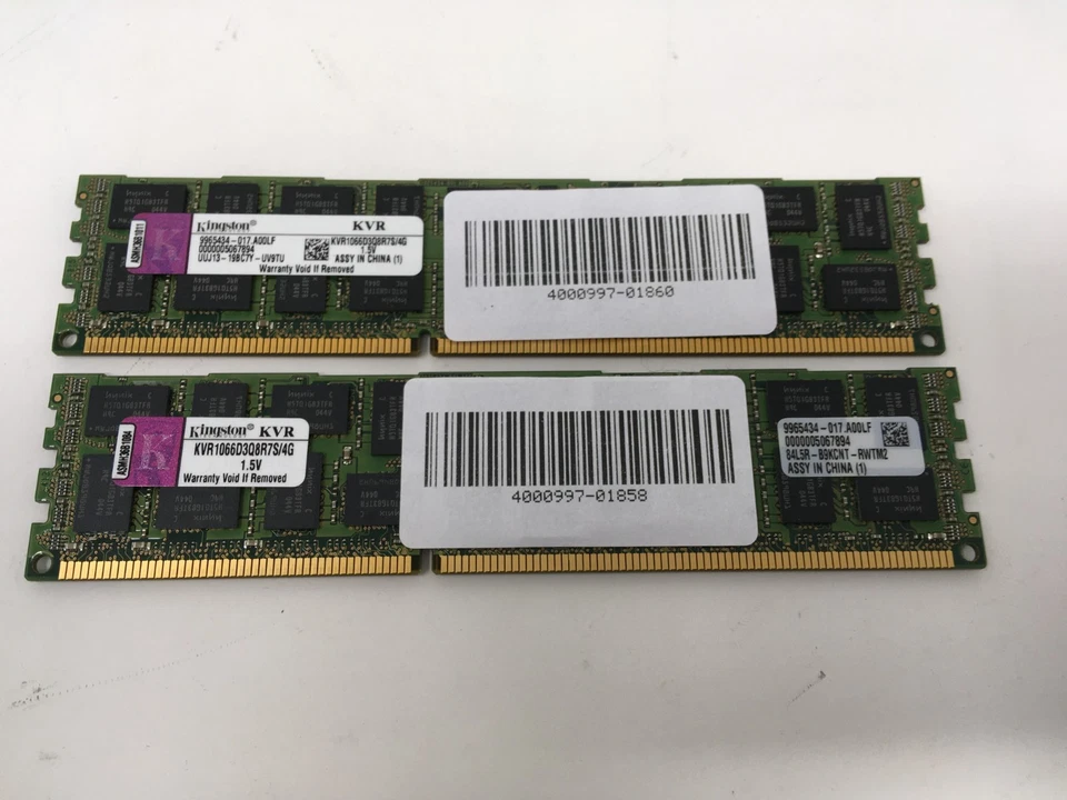 Kingston PC3-8500 4 GB DIMM 1066 MHz DDR3 SDRAM Memory (KVR1066D3Q8R7S/4G) - Image 2 of 4
