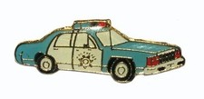 American Police Car Style 2 Pin Badge