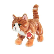 Hermann Teddy Katze rot getigert stehend 20 cm Plüschtier Katze Plüschkatze