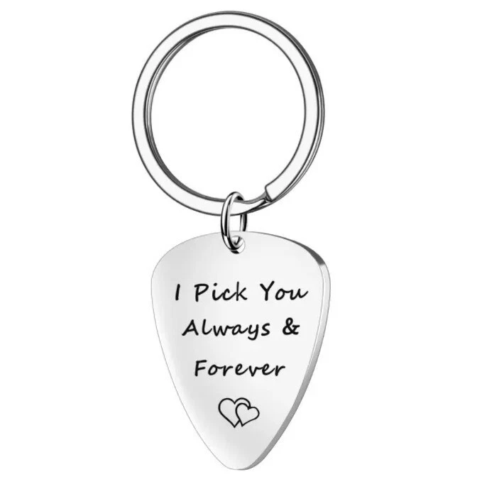 I'd Pick You Every Time - Guitar Lover Keychain - Great Gift - Image 3 of 3