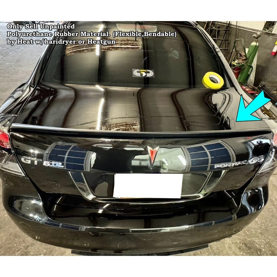 Stock 284F Type Rear Trunk Spoiler Sport Wing Fits 2008~2009 Pontiac G8 Sedan - Image 3 of 4