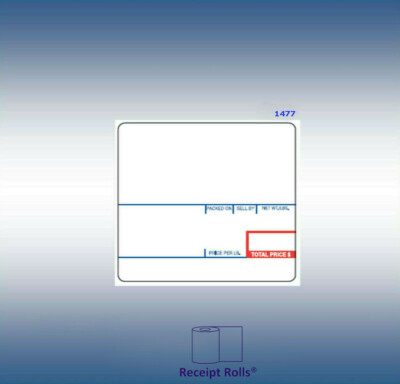 Labels for Cas LP-1000 LST-8020 UPC Ingredient 58mm x 60mm 12 rolls of 500 lbls