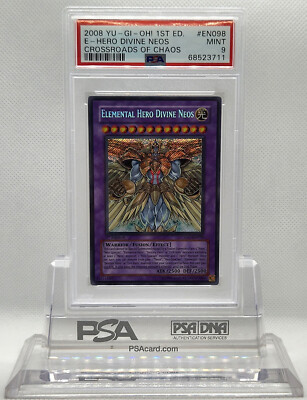 YUGIOH 1ST ED CSOC-EN098 ELEMENTAL HERO DIVINE NEOS SECRET PSA 9