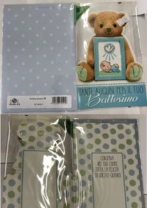 Biglietto Auguri Battesimo Bimbo Cornice Evento Anniversario Ebay