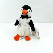 Disney Store Mary Poppins Movie Character Waiter Penguin Bean Bag Plush Stuffed