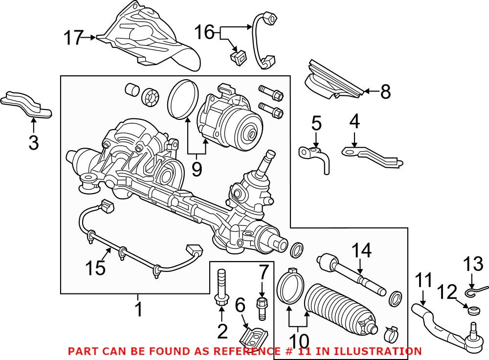Genuine OEM Steering Tie Rod End for Honda 53540TBAA01 for