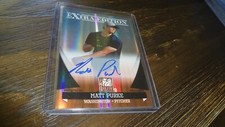 2011 DONRUSS ELITE MATT PURKE #291/465 AUTOGRAPHED BASEBALL CARD