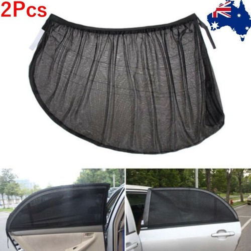 NEW AU Car Rear Side Window Socks Sun Shade Black Mesh SUV Sox UV Protection eBay