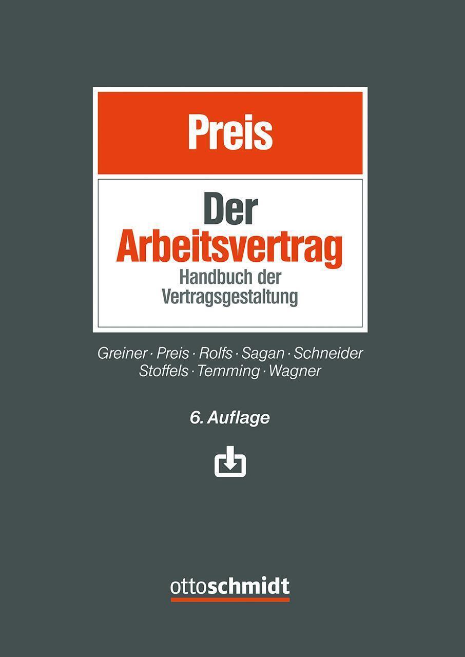 Thumbnail - Ulrich Preis | Der Arbeitsvertrag | Buch | Deutsch (2020) | 1933 S.