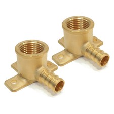  2 1/2" PEX BRASS LEAD FREE DROP EAR ELBOWS Crimp Barbed Fitting replace Vivo
