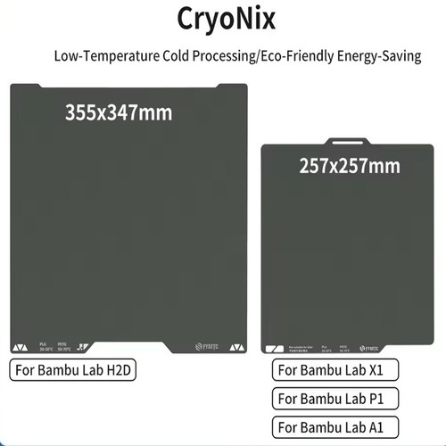 Build Plate Double-sided Steel Sheet for Bambu Lab H2D X1 P1 A1 3D Printers Part - Picture 3 of 17