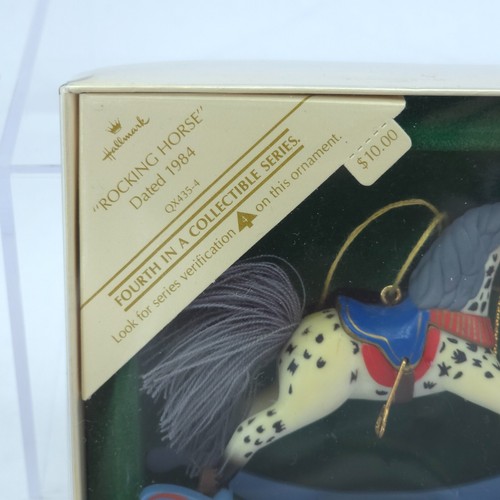 HALLMARK Appaloosa Ornament Rocking Horse Christmas Leopard Appy w/ Box - Picture 2 of 6