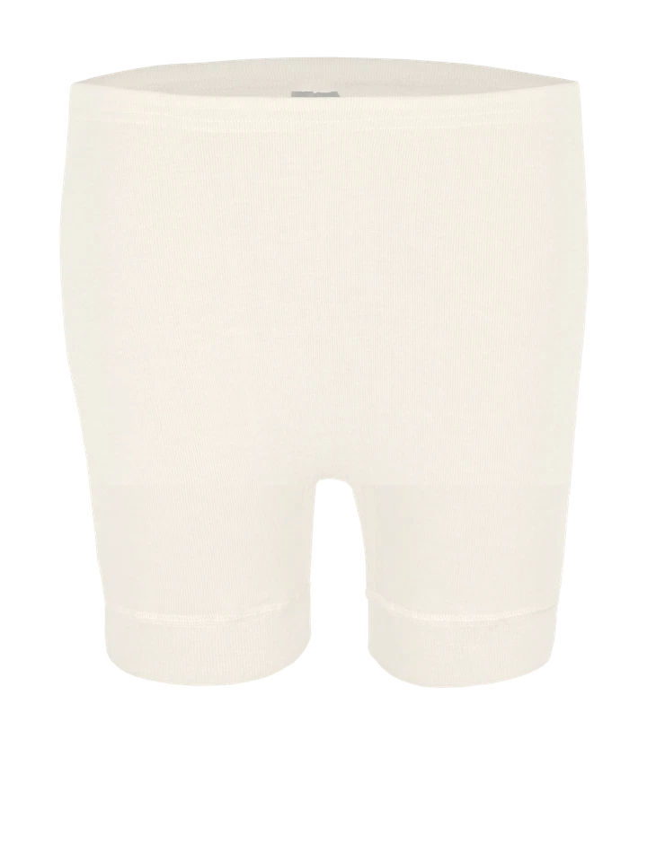 WOBERA NATUR wobera Bermuda oder Schlüpfer mit Bein für Damen aus 70% Schurwolle kbT und 30%