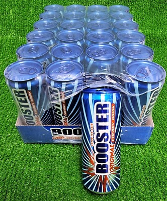 (2,89 /L) BOOSTER ENERGY DRINK 24X0,33l DOSEN inkl. 6  PFAND Getränke Versand 0 