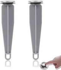 2-Pack Bathroom Sink Pop-Up Stoppers - Plastic Pop-Up Stoppers with Chrome Fin