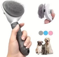 Pet Hair Removal Brush Dog  Cat Hair Comb Stainless Steel Automatic Hair Fading