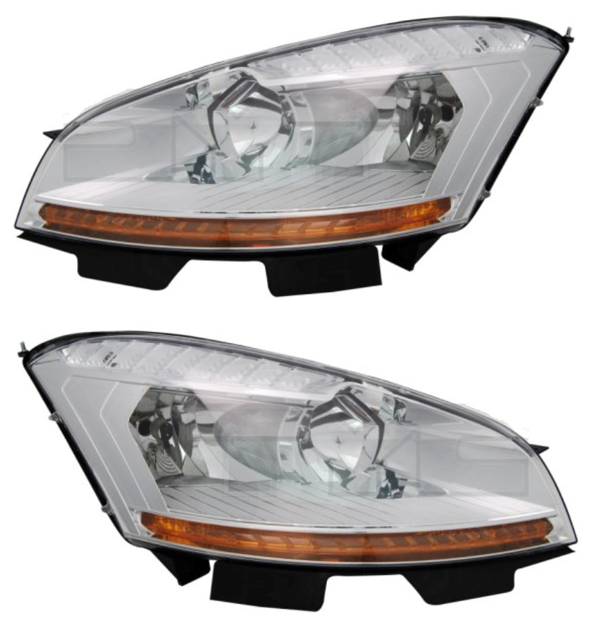 Phare avant droit gauche Citroen C4 Picasso optique motorisee feux de route