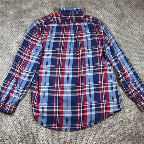 Polo Ralph Lauren camicia uomo XL blu rosso a quadri vestibilità classica blu pony preppy - Foto 5 di 10