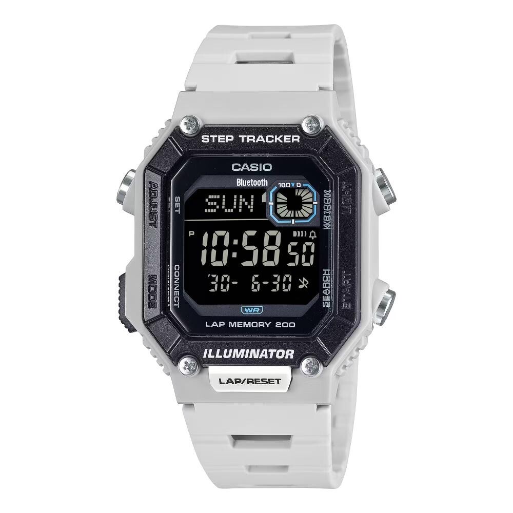 Casio General Smartphone Link White Resin Strap Men's Watch WS-B1000-8BVDF