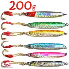 Fish WOW! 200g Fishing Speed Knife Jig 7oz butterfly Trolling baits flutter New