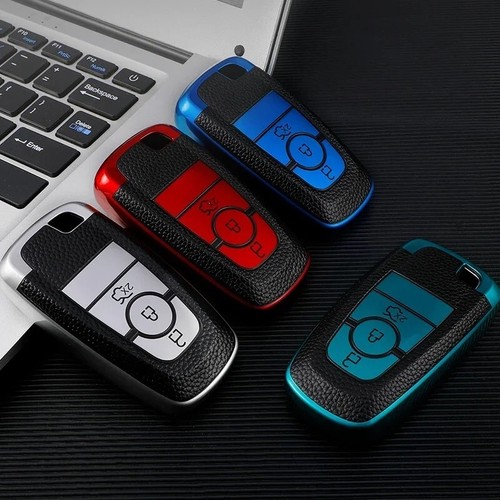 Fernbedienung Schlüsselanhänger Abdeckung Etui für Ford Mondeo Fusion Mustang Edge EcoSport Ranger - Bild 10 von 10