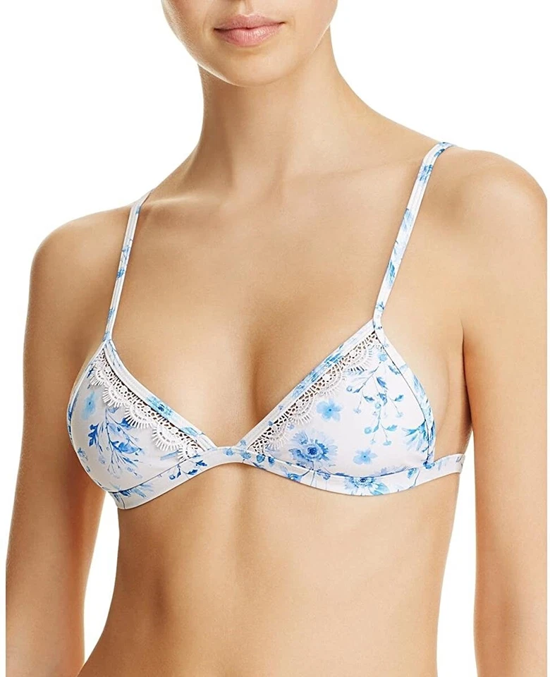 Tularosa 262214 Women Beckette Bikini Top Swimwear Blue Size X-Small - Image 2 of 2