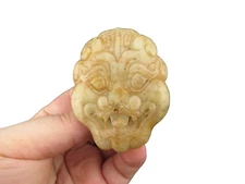 China,old jade,hongshan culture,rare  Animal head, belt buckle, pendant  A(028)