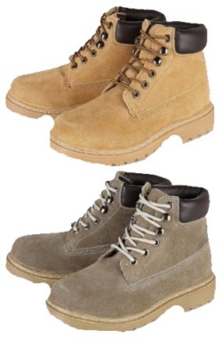 Mädchen neu Wildleder Leder taupe honig Schnürschuhe Knöchelabsatz formelle Schuhe Stiefel 13-6