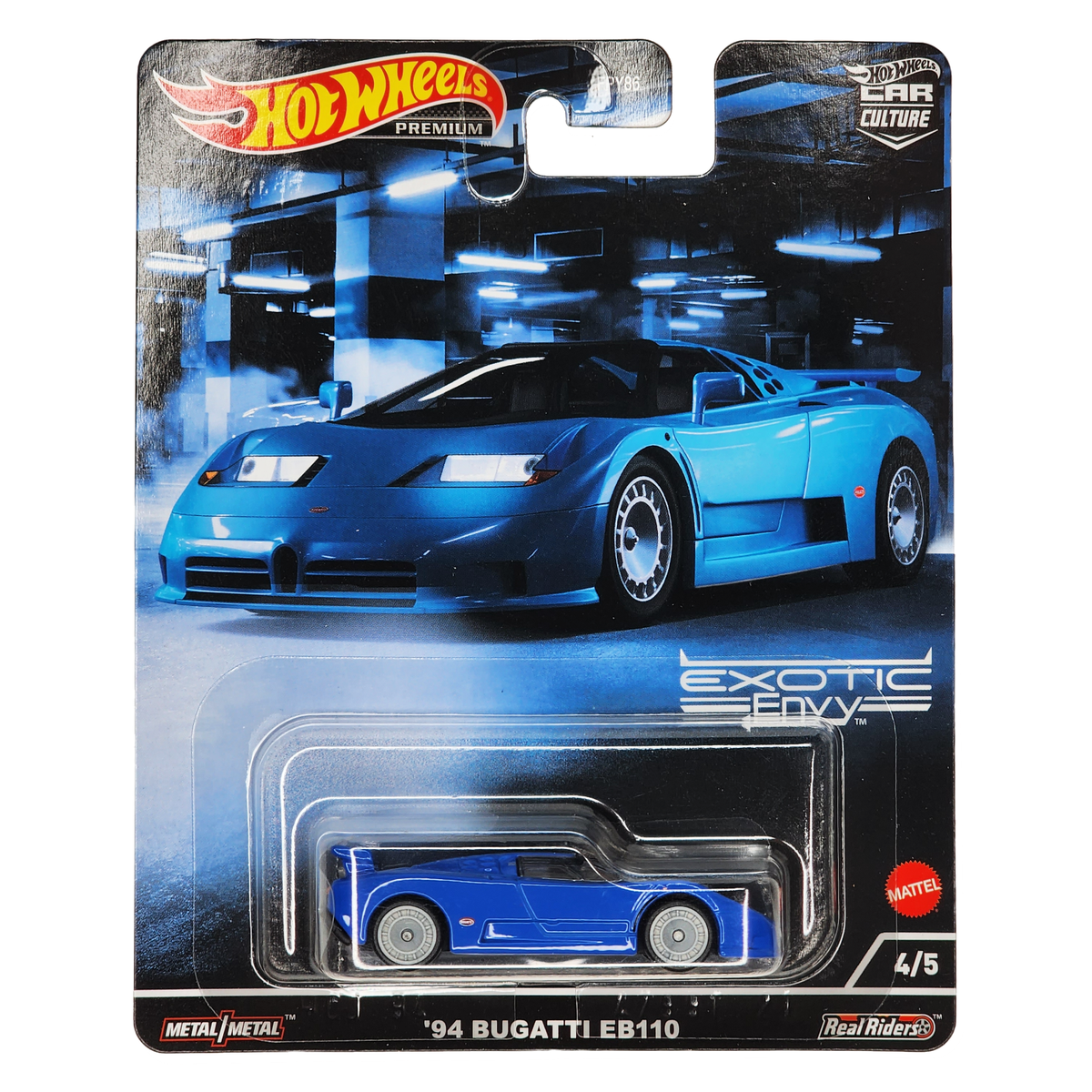 HOT WHEELS '94 Bugatti EB110 SS Blue Car Culture Exotic Envy