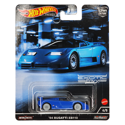 HOT WHEELS '94 Bugatti EB110 SS Blue Car Culture Exotic Envy