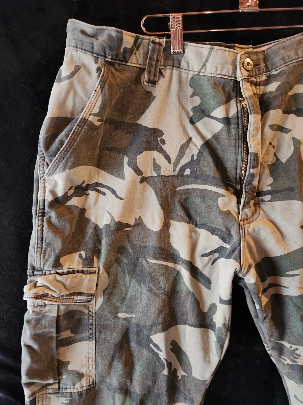 Wrangler Camo Cargo Pants Relaxed Fit Mens 42x30 Camo… Gem