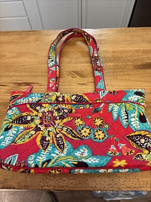Vera Bradley Essential Tote Bag In Iconic Bloom-Great For Traveling  886003575093|