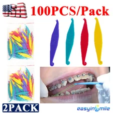 200Pcs Dental Ortho Elastic Placer Elastic Rubber Band For Brace Use EASYINSMILE