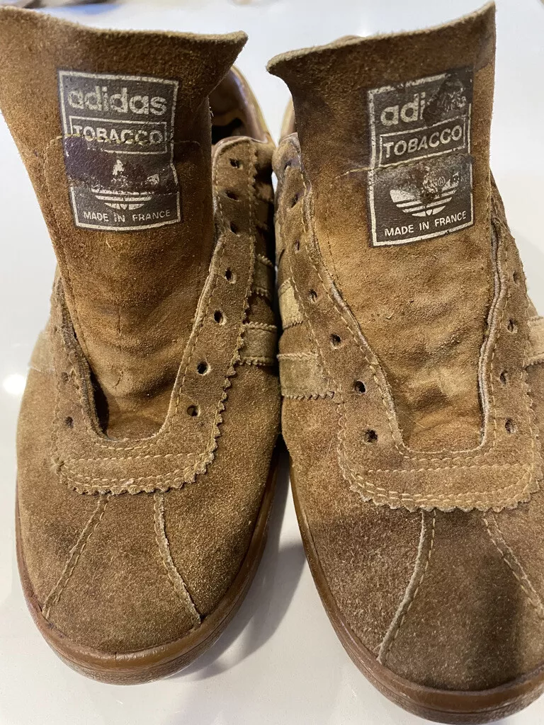 Vintage Adidas Tobacco Shoes 1970's Made in France