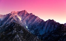 Landscape nature mountains purple Custom Gaming Mat Desk