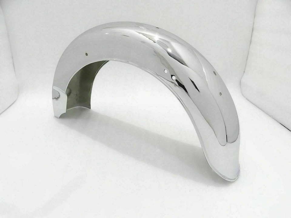 Fit For NORTON FEATHERBED SLIMLINE FRONT AND REAR CHROME MUDGUARDS @LS - Image 3 of 4