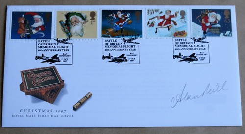 CHRISTMAS 1997 ROYAL MAIL FDC SIGNED BY POLITICIAN ALAN BOIT - Picture 1 of 2