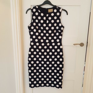 phase eight navy polka dot dress