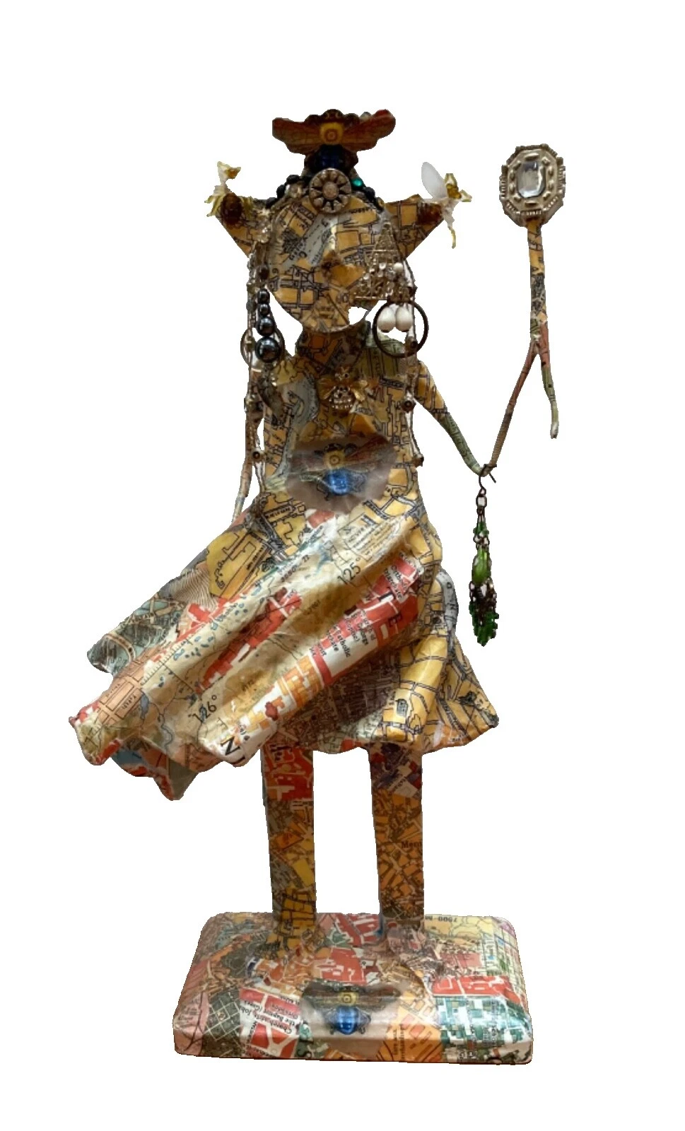 Paper Map Art Sculptures