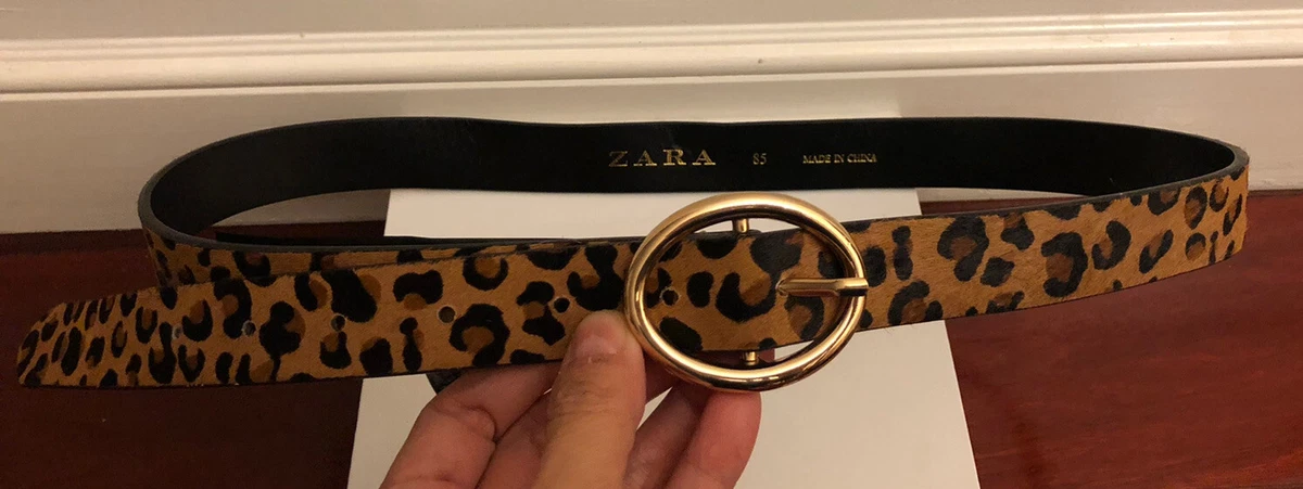 Zara hotsell leopard belt