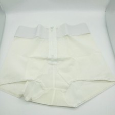 VTG Carmen Foundations Panty Girdle Size 40 White Nylon Spandex Lace Zip Front