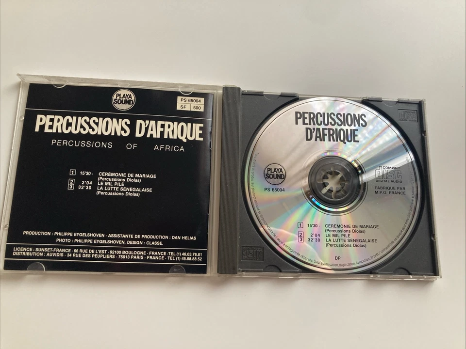 Percussions D'Afrique (Percussions Of Africa) - 1986 Playa Sound  PS 65004,  CD Foto 2 de 3