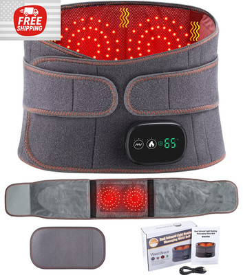 Cordless Heating Pad for Back Hatch Belt Massager with 3 Vibration and 3 Levels